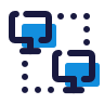 Business network connectivity icon