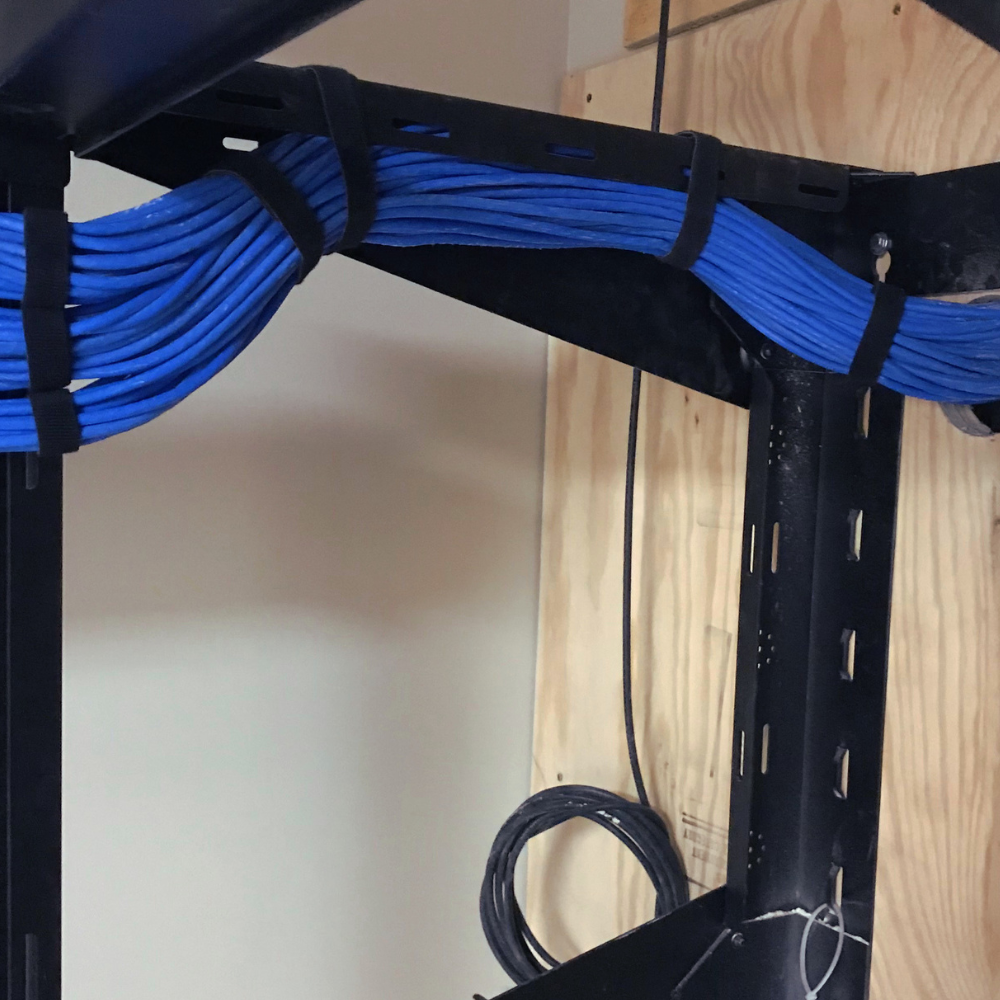Organized structured cabling installation