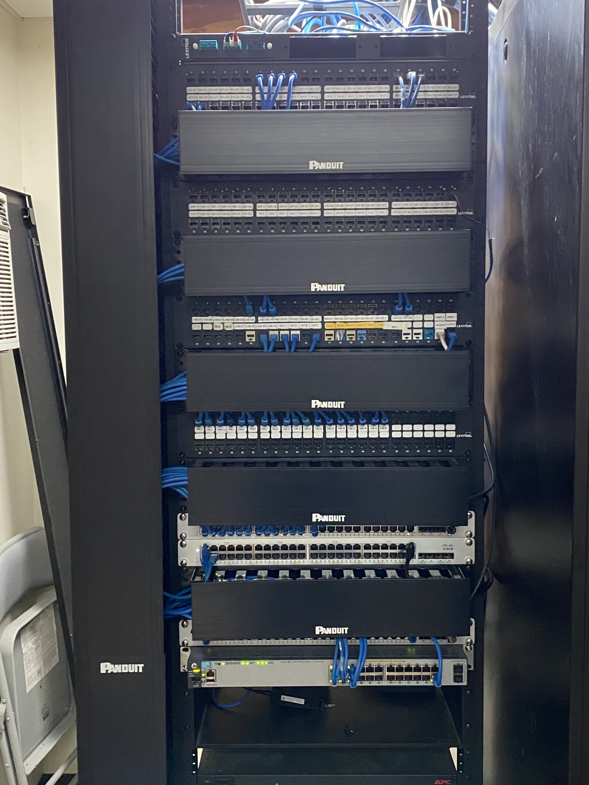 Structured cabling installation by Delta Technology Solutions